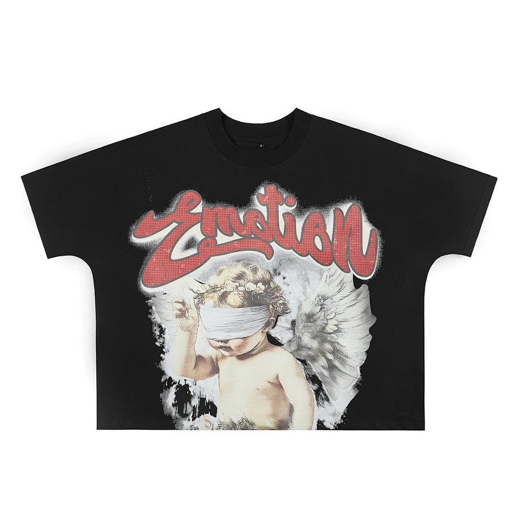 Mixed Emotion Character Graphic Tee