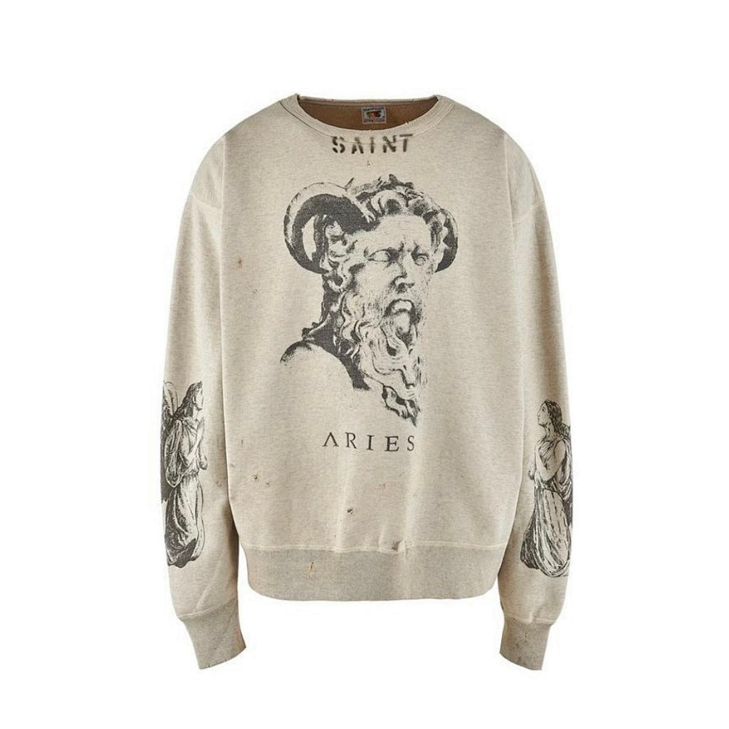 Saint Michael ST331 Multi-Graphic Sleeve Print Sweatshirt