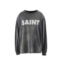 Saint Michael Minimalist Block Logo Long Sleeve Sweatshirt