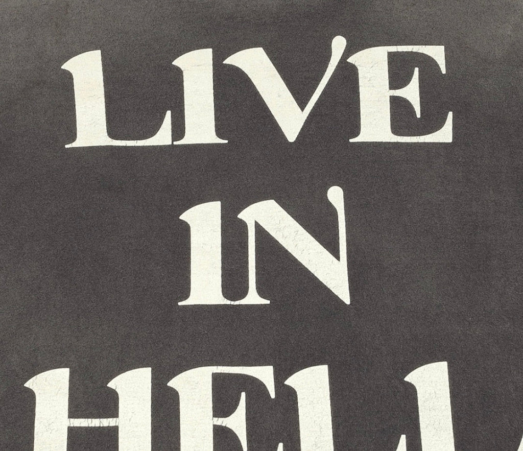 Saint Michael Live In Hell Graphic Vintage Sweatshirt