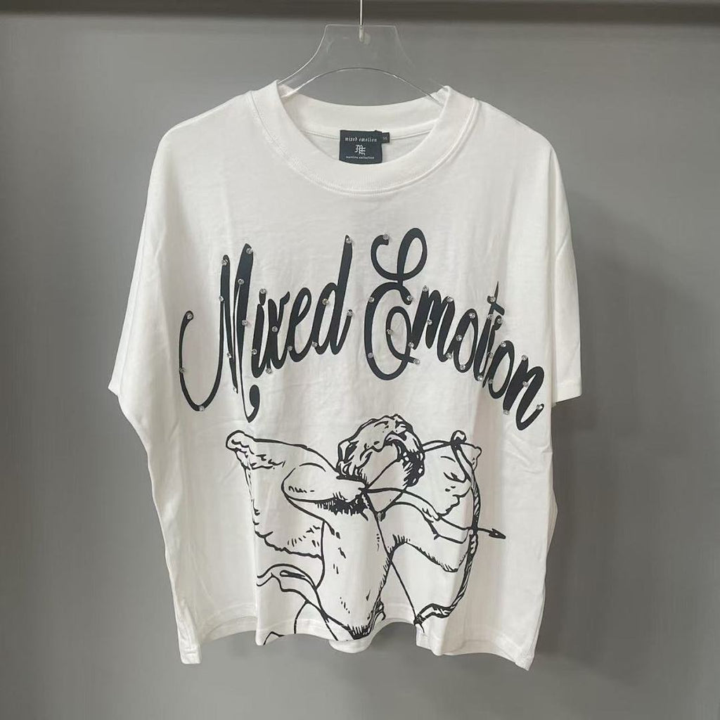 Mixed Emotion Rhinestone Graphic Tee