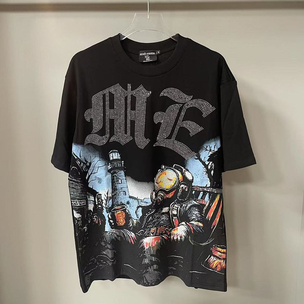 Mixed Emotion Illustrated Graphic Tee