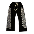 MIXED EMOTION Side Panel Graphic Wide-Leg Pants
