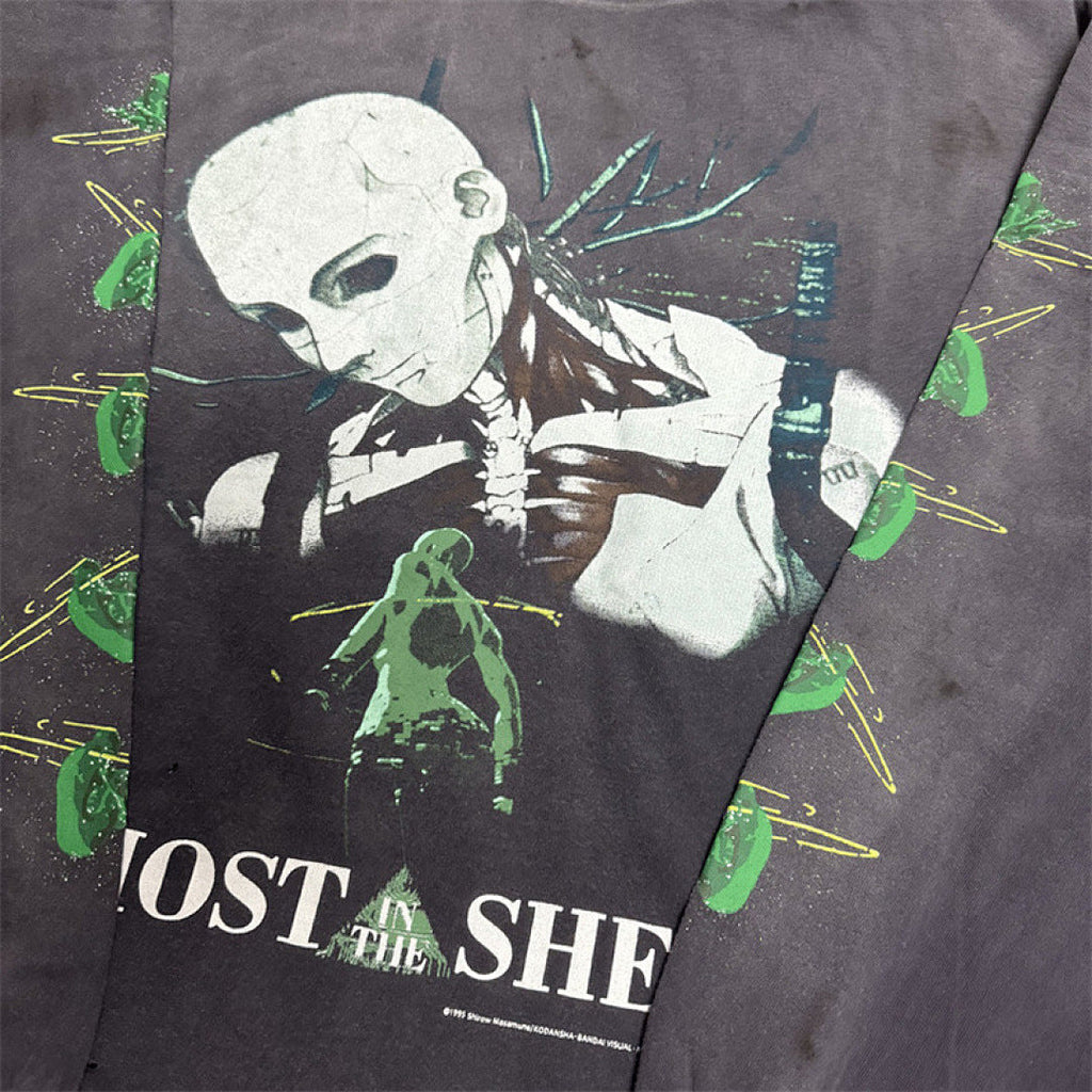 Saint Michael Figure Graphic & Back Illustration Sweatshirt