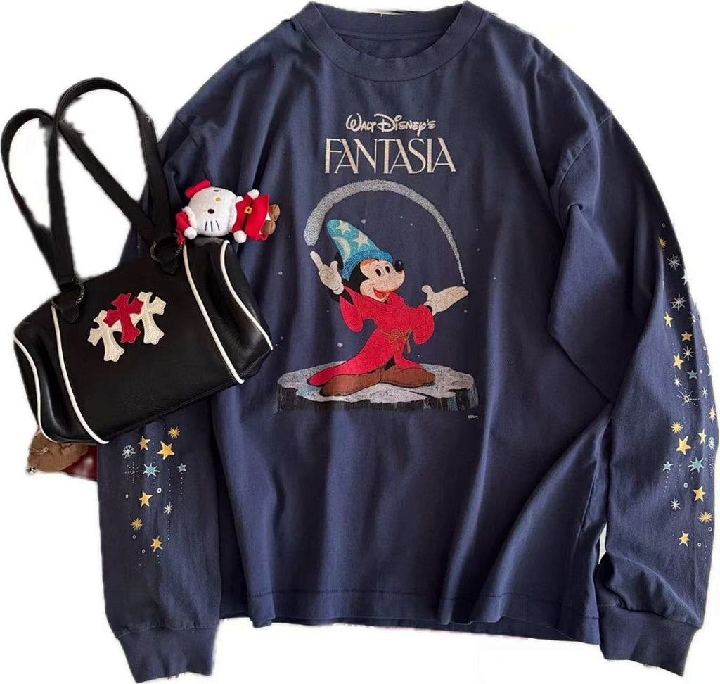 Saint Michael Animated Graphic & Bold Arch Logo Sweatshirt