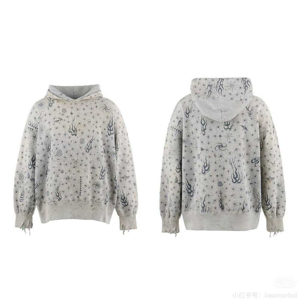 Saint Michael ST1016 Splatter Effect Hoodie