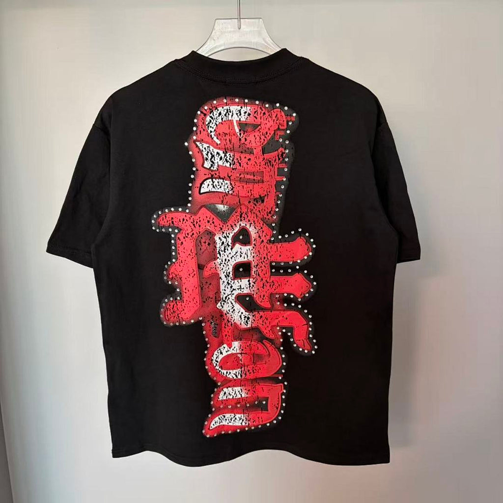 Mixed Emotion Layered Lettering Graphic Tee