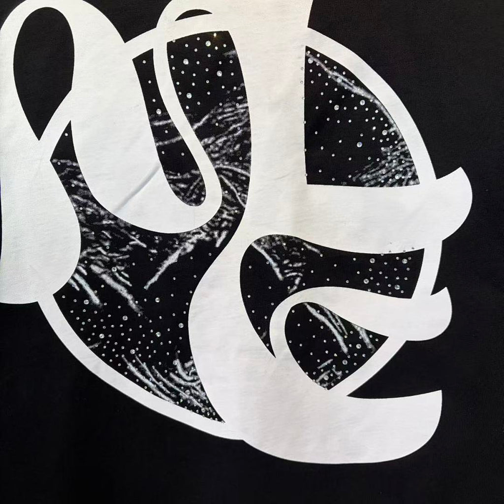 Mixed Emotion Angelic Figure Graphic Tee