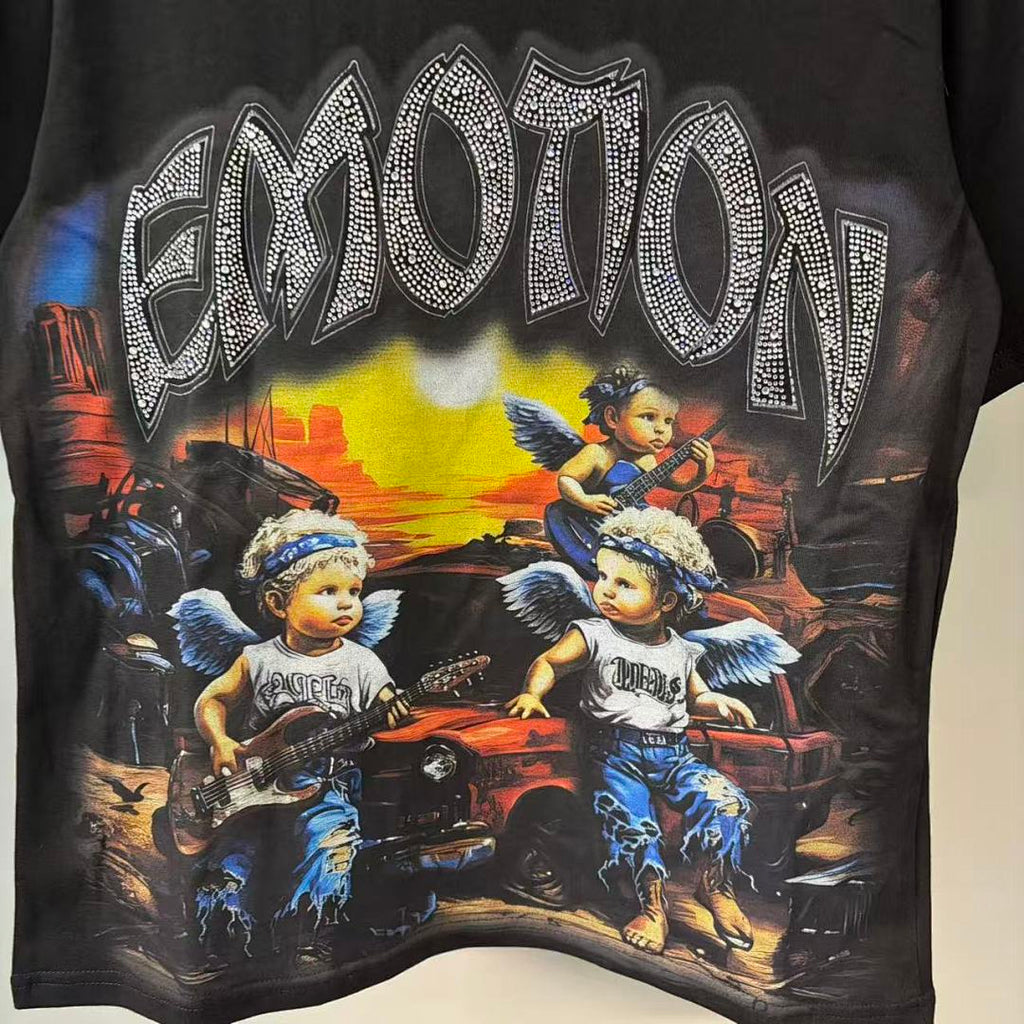 Mixed Emotion Dynamic Character Graphic Tee