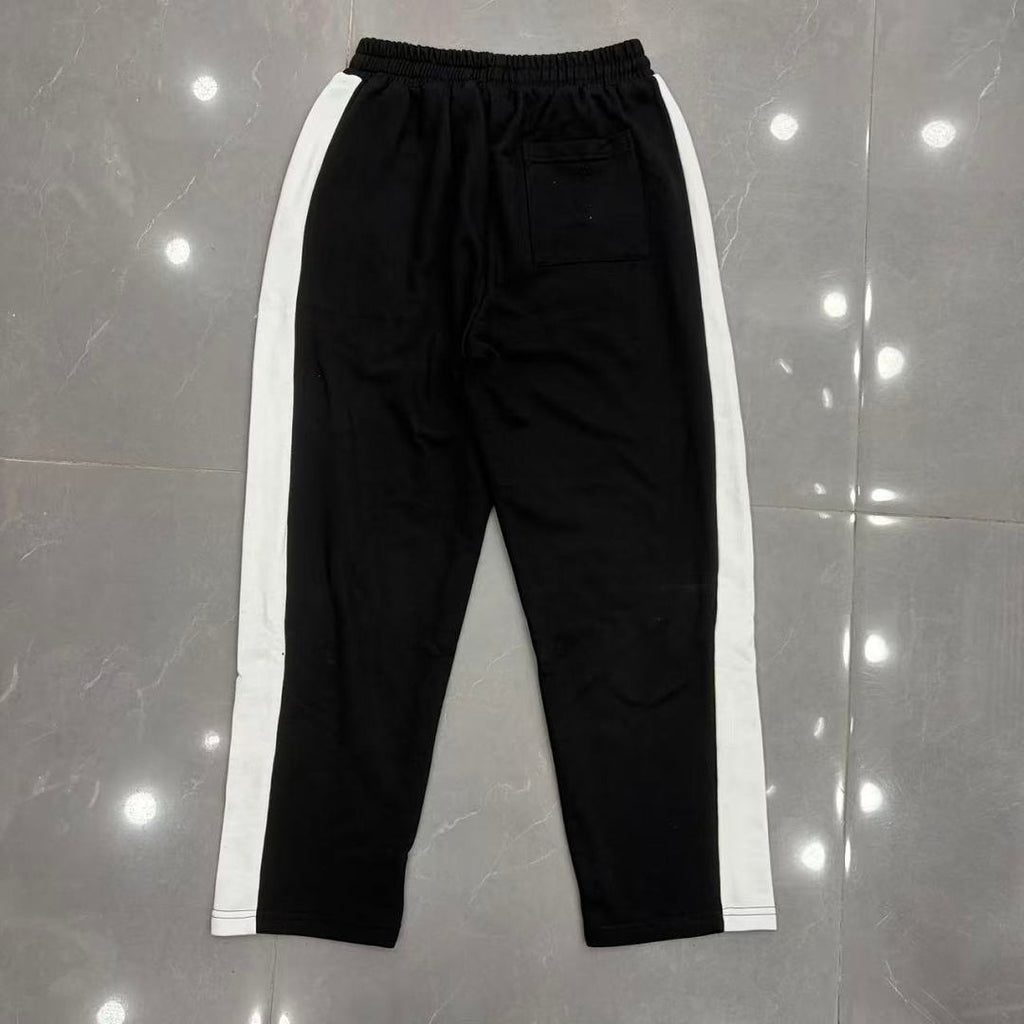 MIXED EMOTION Cross Logo Side Stripe Track Pants