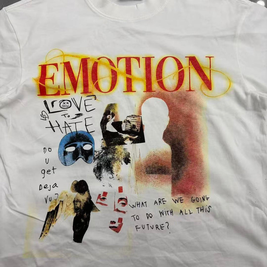 Mixed Emotion Character Graphic Tee