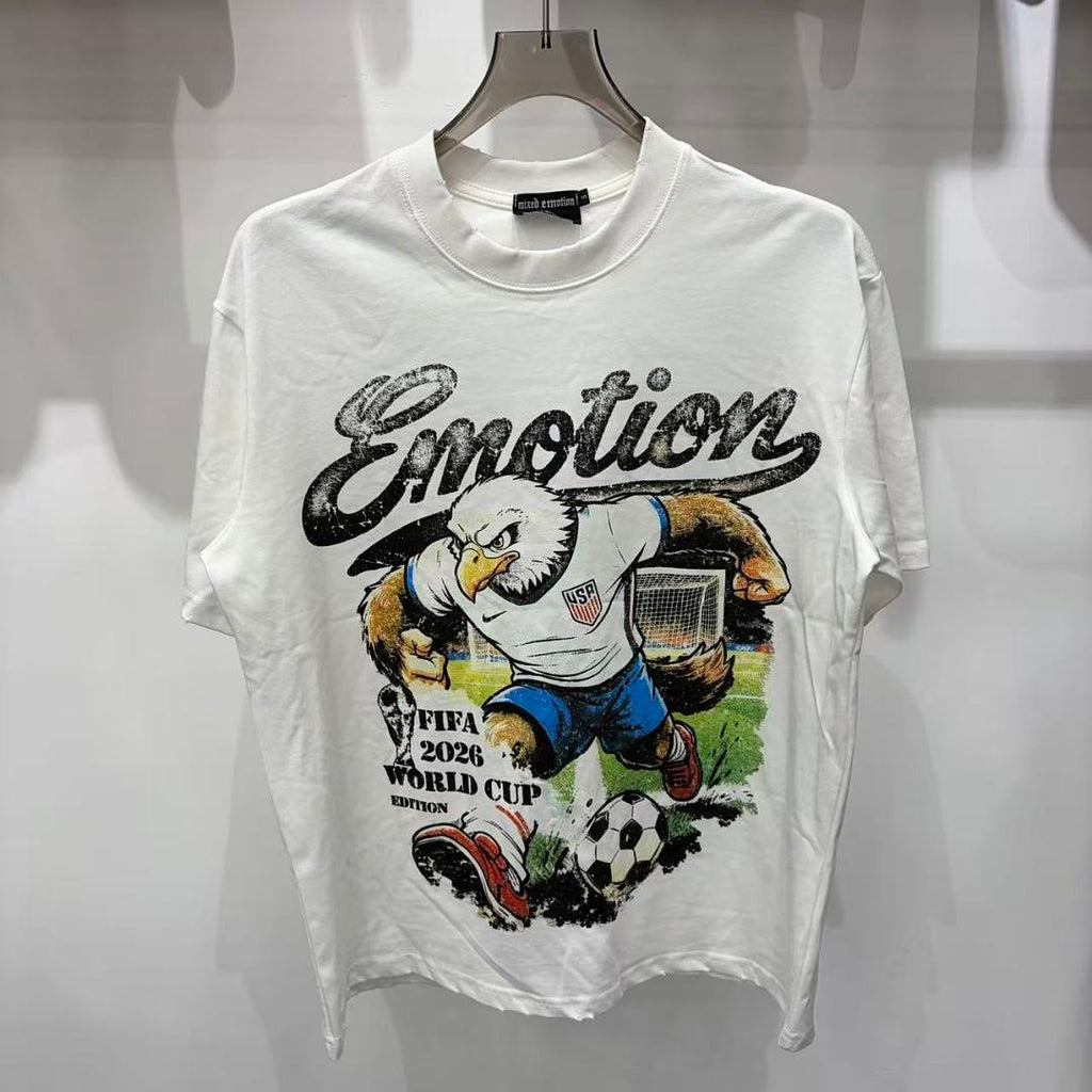 Mixed Emotion Cartoon Collage T-Shirt