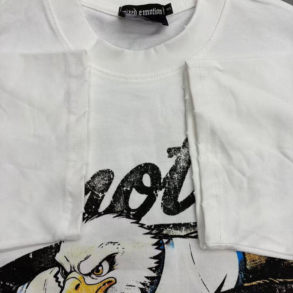 Mixed Emotion Cartoon Collage T-Shirt