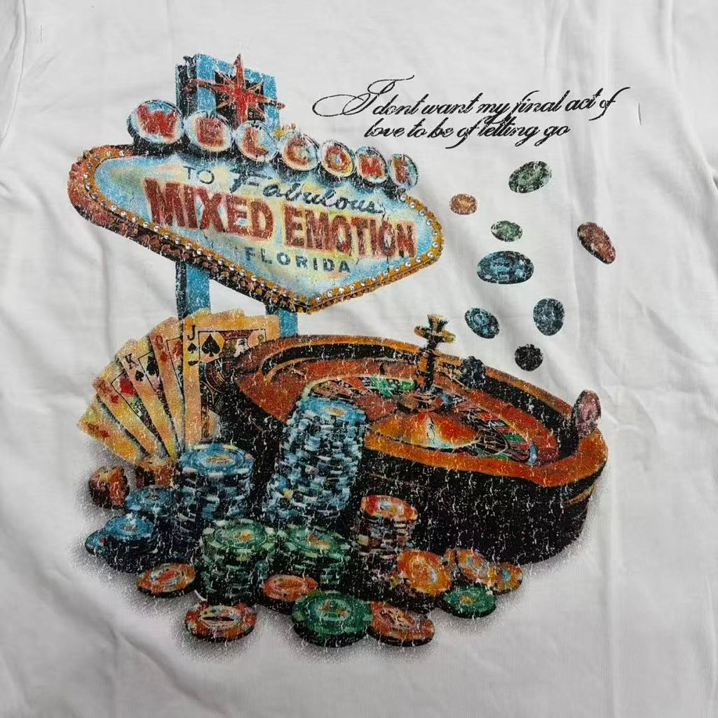 Mixed Emotion Graphic Illustration T-Shirt