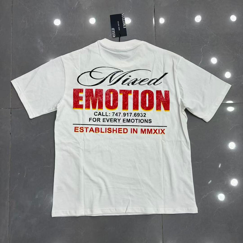 Mixed Emotion Graphic Illustration T-Shirt