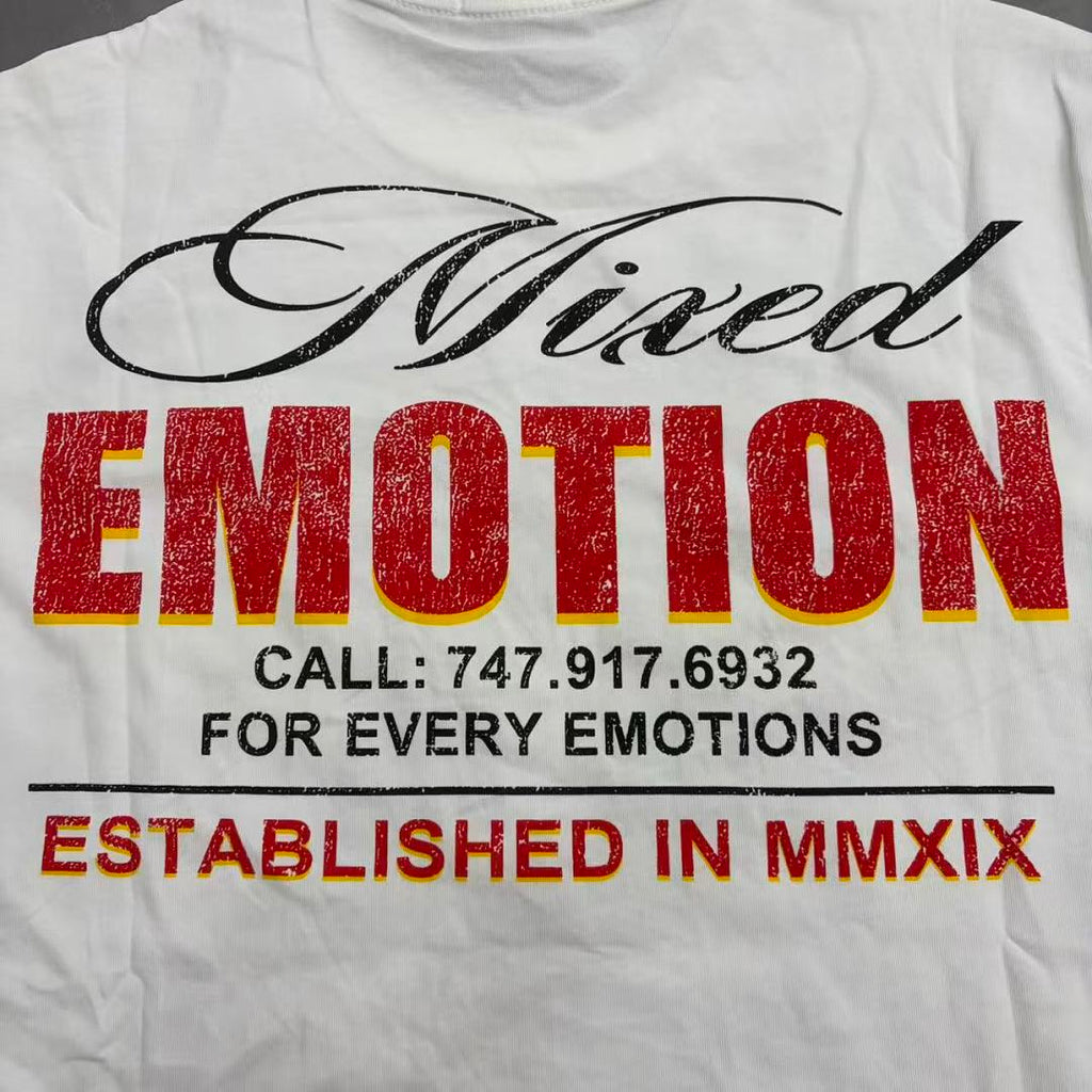 Mixed Emotion Graphic Illustration T-Shirt