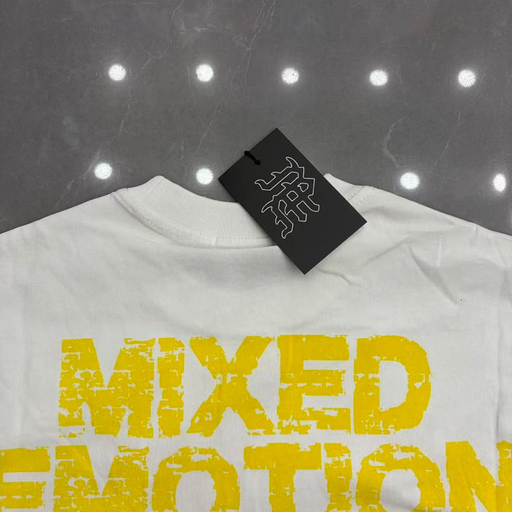 Mixed Emotion Embroidered Graphic T-Shirt