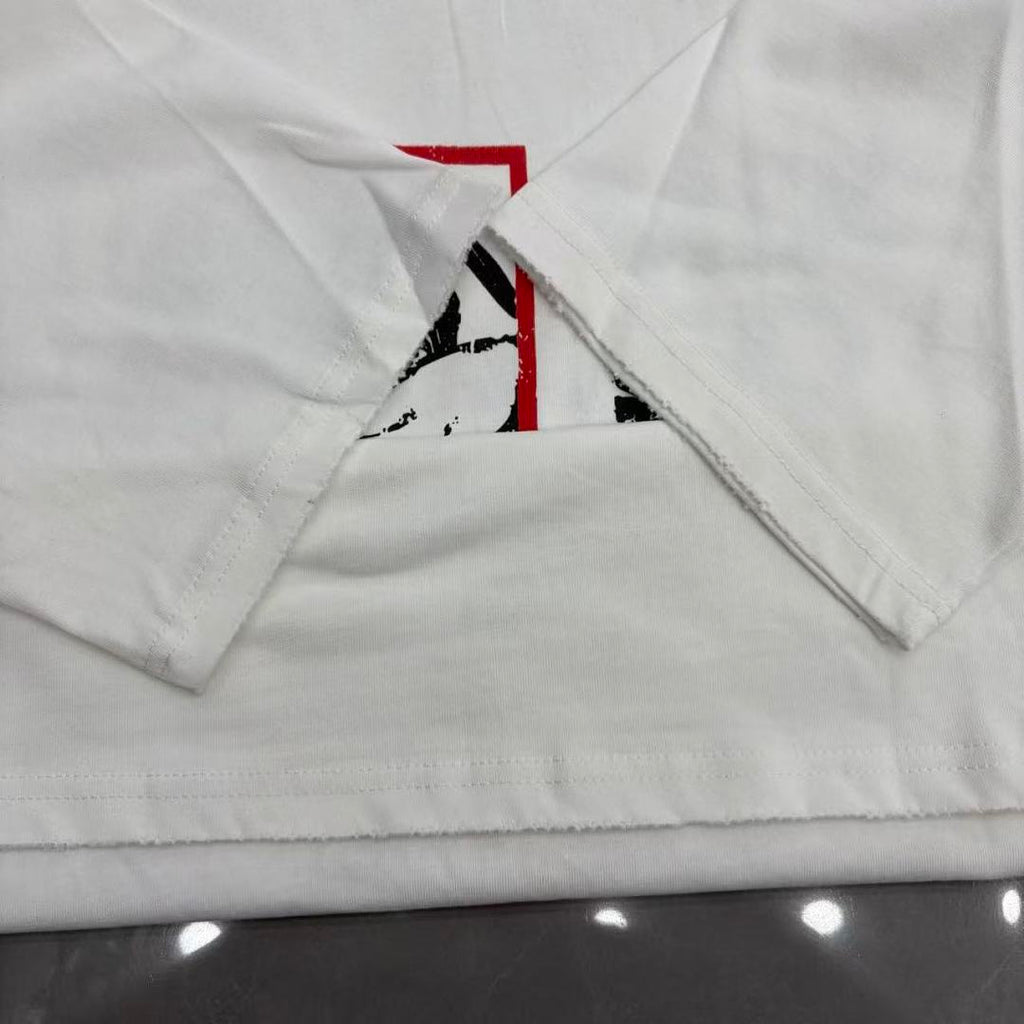 Mixed Emotion Embroidered Graphic T-Shirt