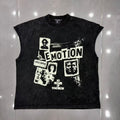 Mixed Emotion Layered Archive Sleeveless Top
