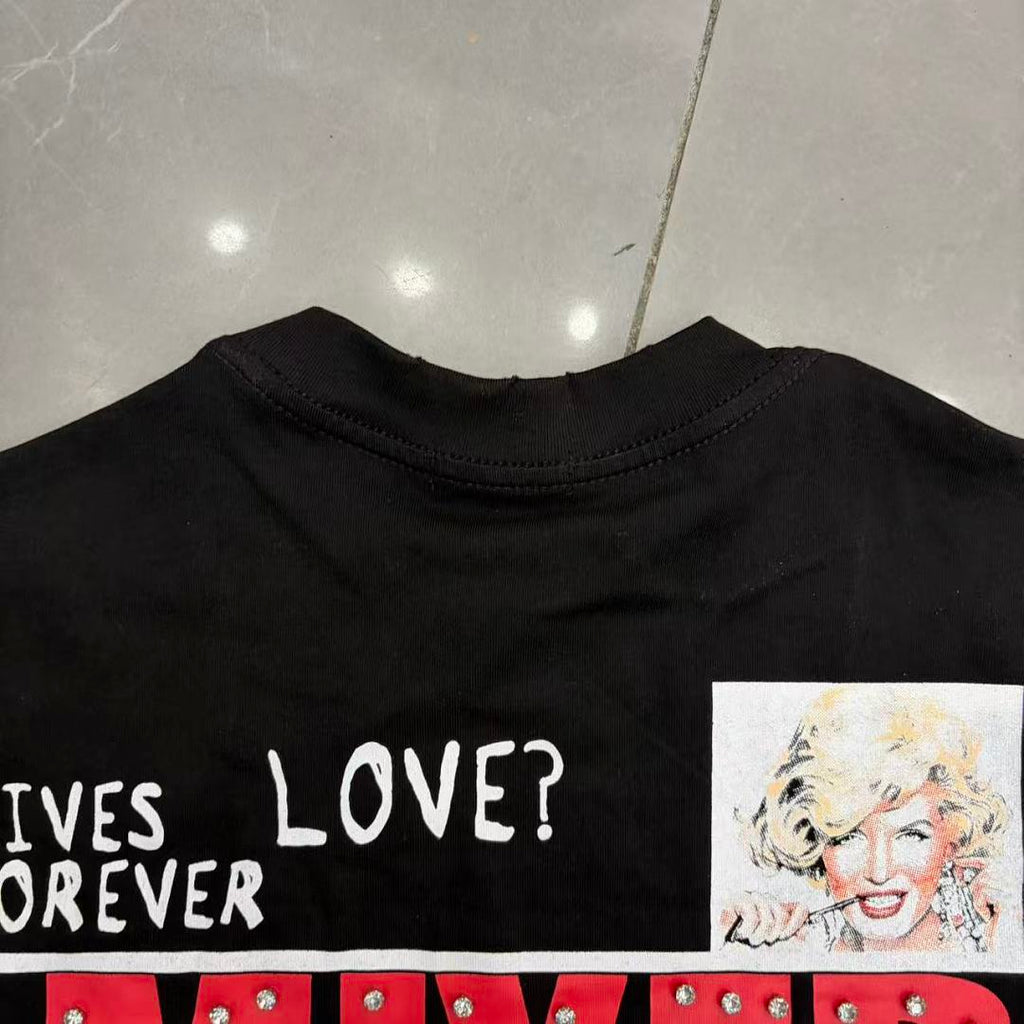 Mixed Emotion Graphic Collage T-Shirt