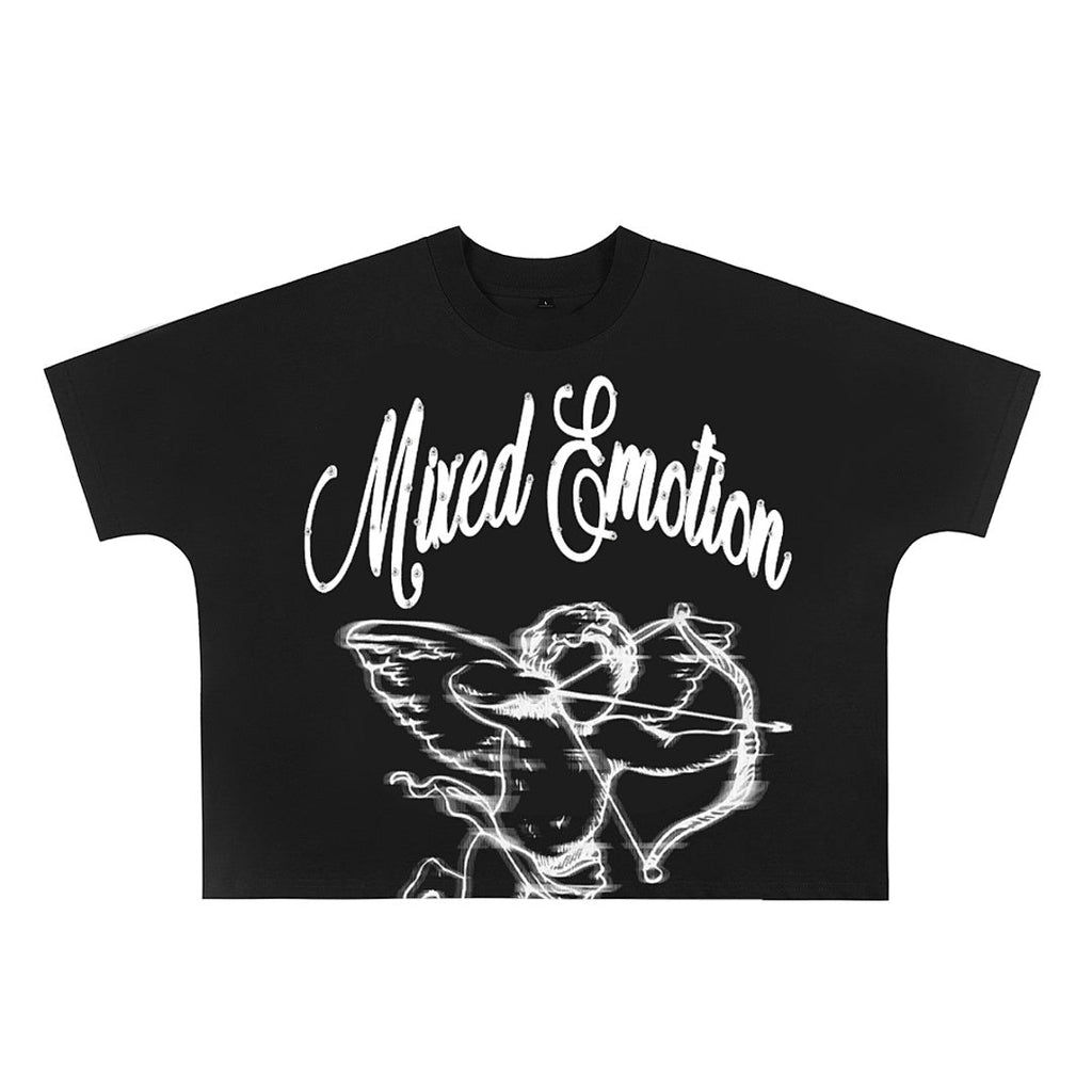 Mixed Emotion Rhinestone Graphic Tee