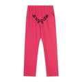 Sp5der Arched Logo Pants - Hot Pink / Light Fleece Lined