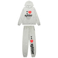 Sp5der "I  Sp5der" Graphic Tracksuit - Light Grey