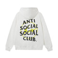 Anti Social Social Club Yellow Circle Logo Hoodie - White/Black