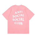 Anti Social Social Club Classic Logo T-Shirt - Pink/White