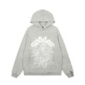 Sp5der Classic Grey Web Logo Pullover Hoodie