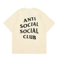 Anti Social Social Club Classic Logo T-Shirt - Cream/Black