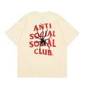 Anti Social Social Club Spider Red Logo T-Shirt - Cream