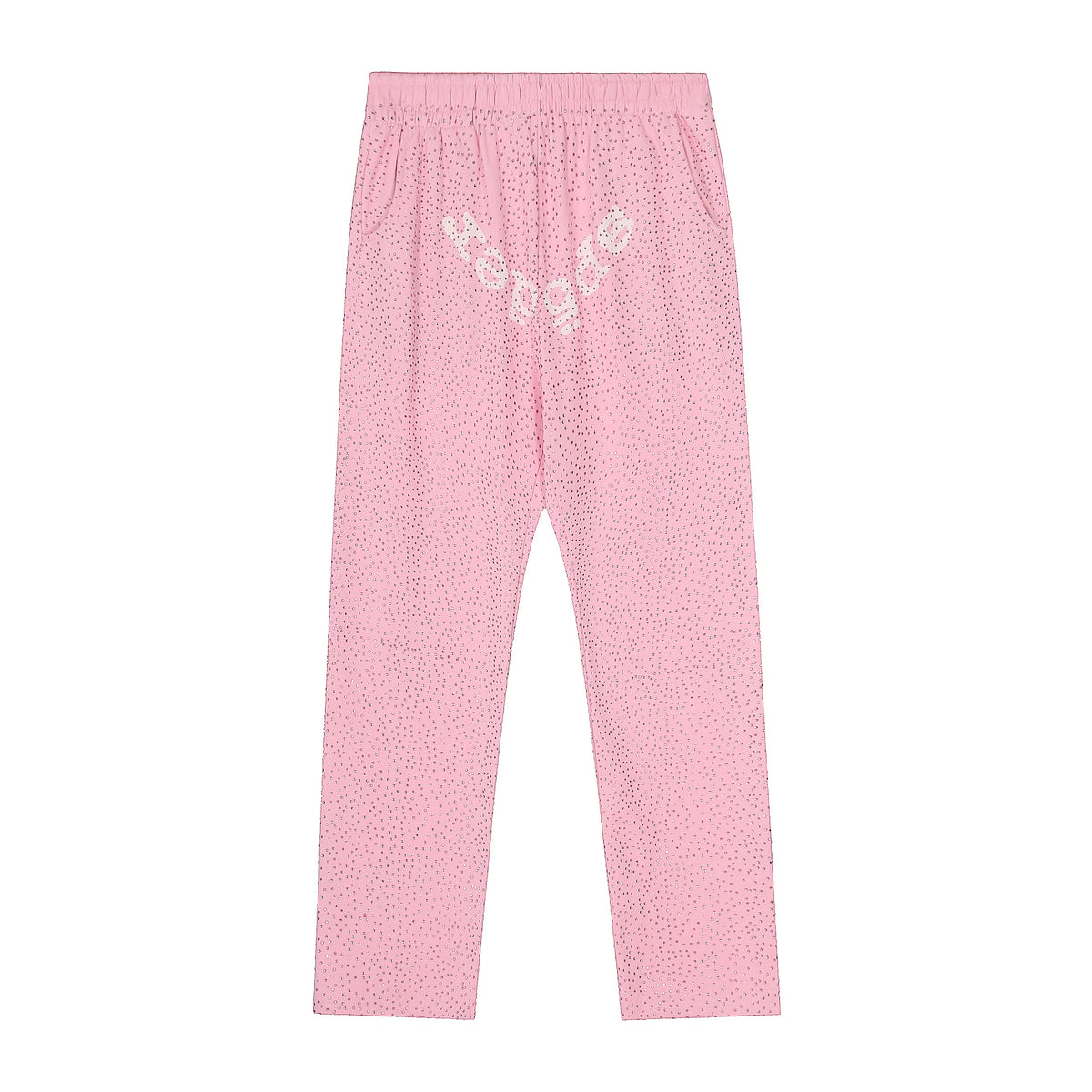 Sp5der Logo Sweatpants - Light Pink / Light Fleece Lined