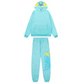 Sp5der Vibrant Cyan Graffiti Web Set - Cyan/Yellow