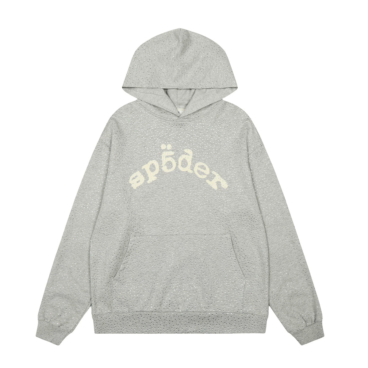 Sp5der Logo Hoodie - Heather Grey / Comfort Light Fleece