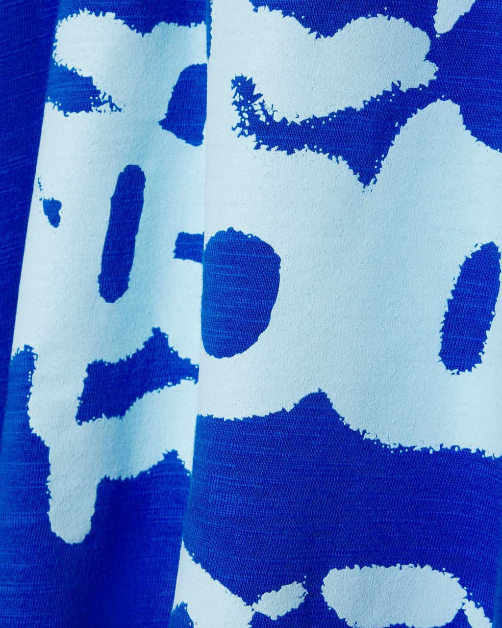 Sp5der Contrast Stitch Slub Tee Tory Blue