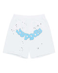 Sp5der OG Logo Sweatshorts White