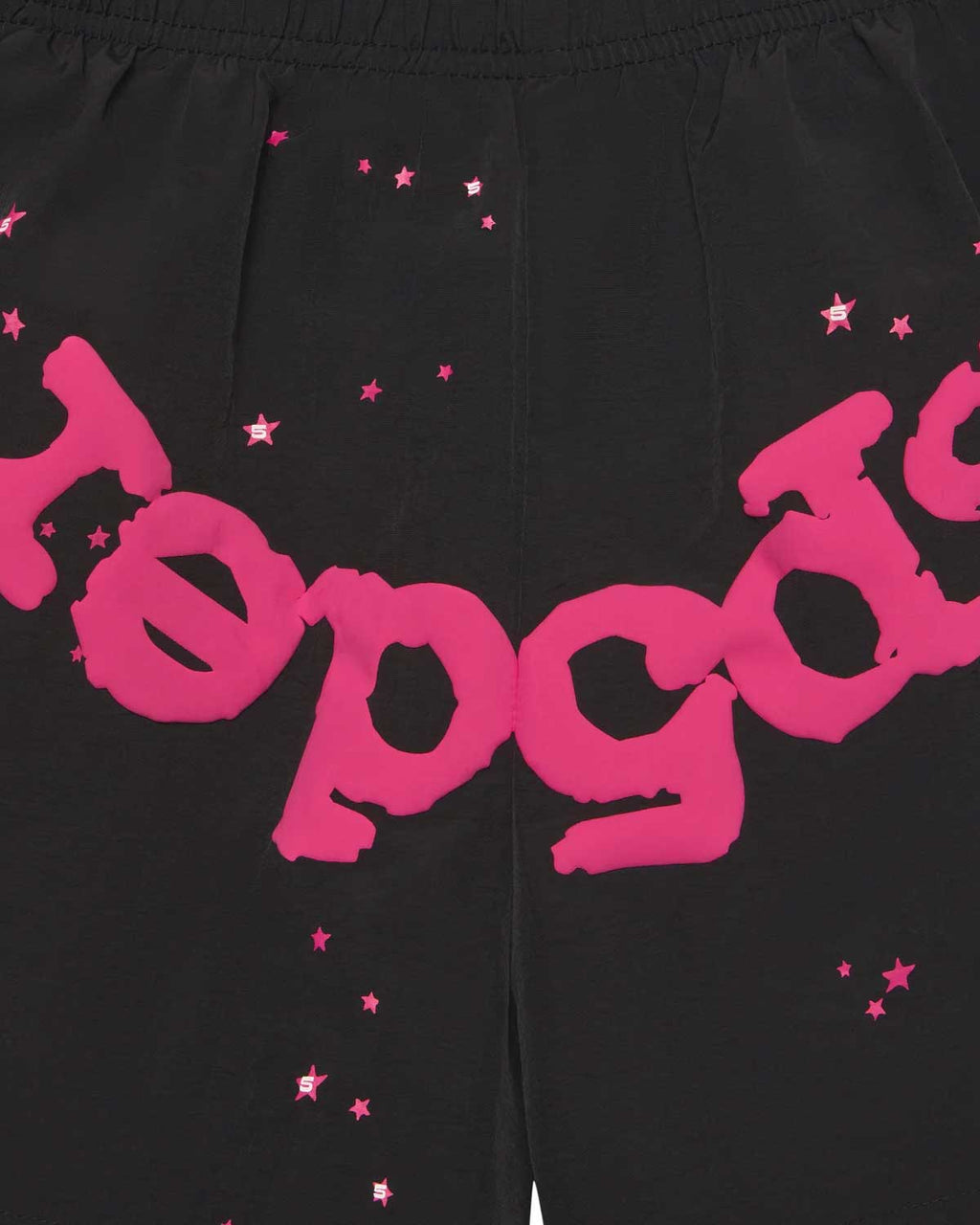 Sp5der OG Web Double Layer Shorts Black/Pink