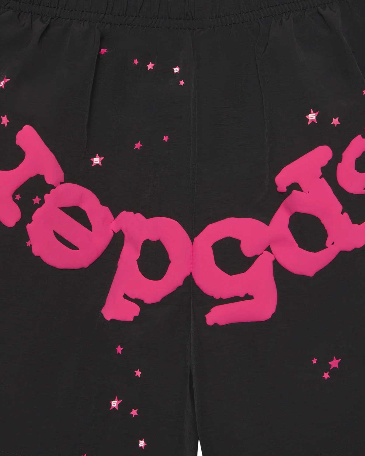 Sp5der OG Web Double Layer Shorts Black/Pink
