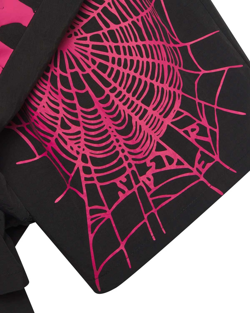 Sp5der OG Web Double Layer Shorts Black/Pink