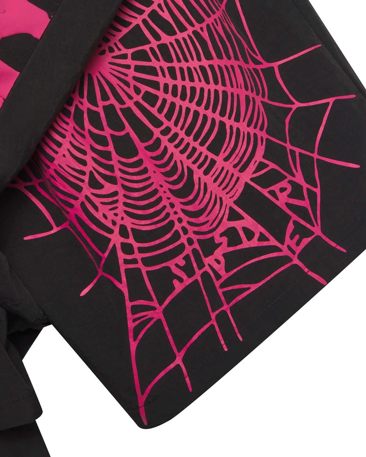 Sp5der OG Web Double Layer Shorts Black/Pink