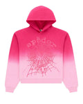 Sp5der OG Web Ombré Hoodie Pink