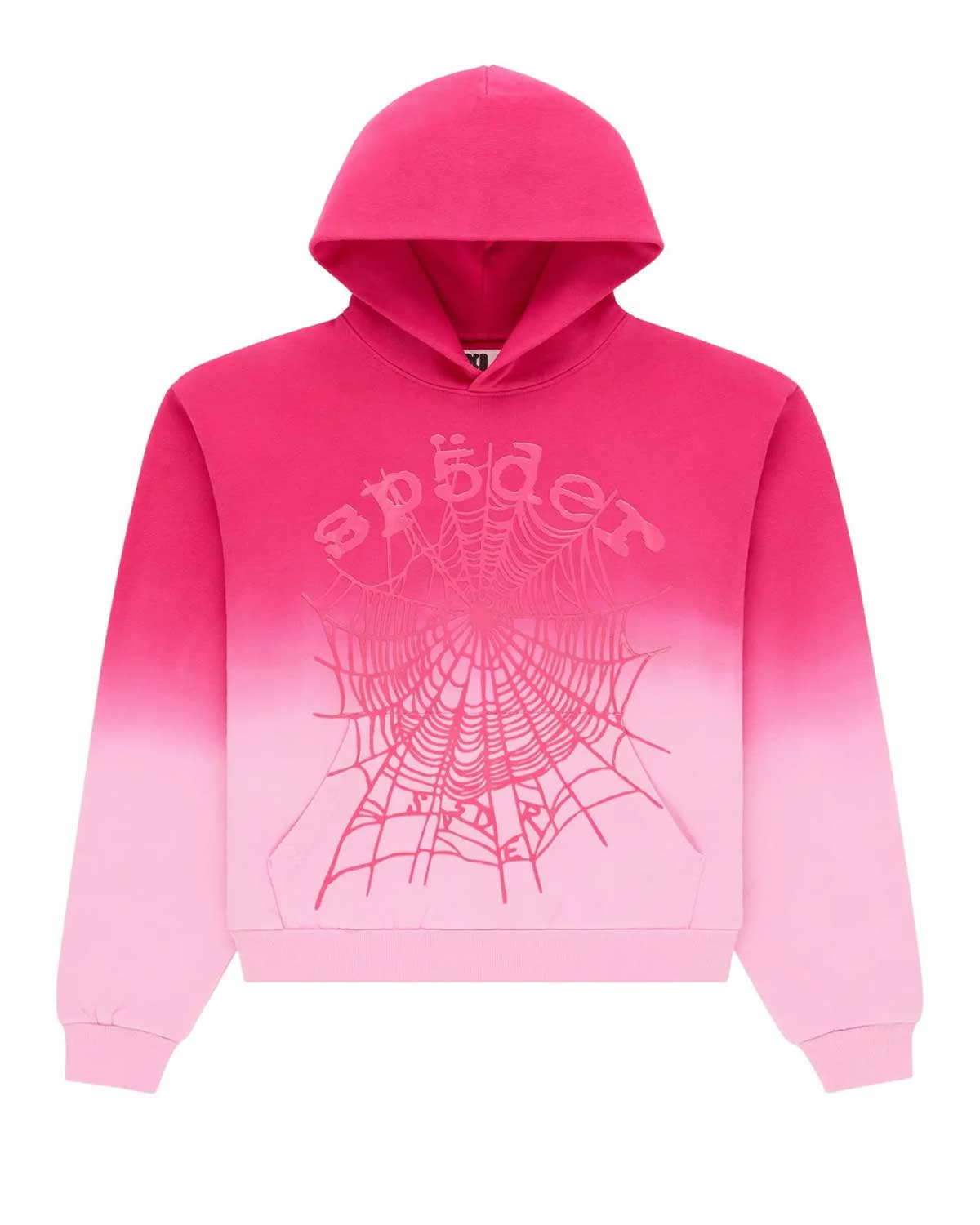 Sp5der OG Web Ombré Hoodie Pink