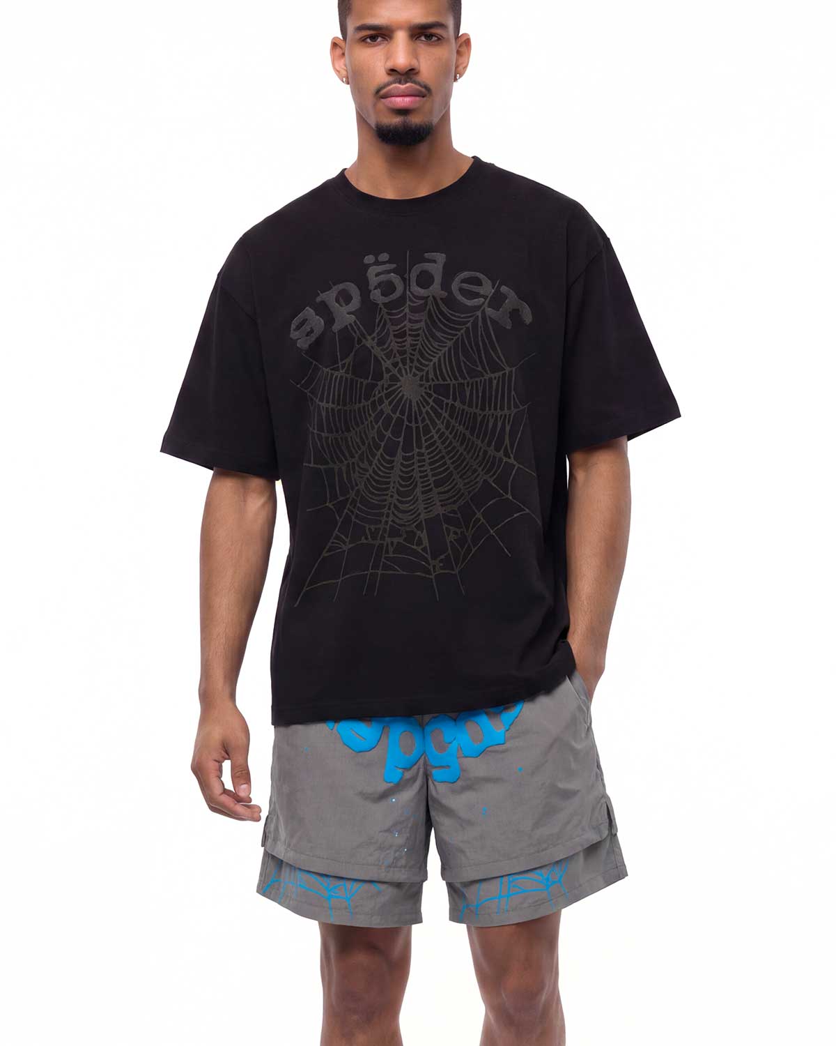 Sp5der OG Web Tee Phantom Black