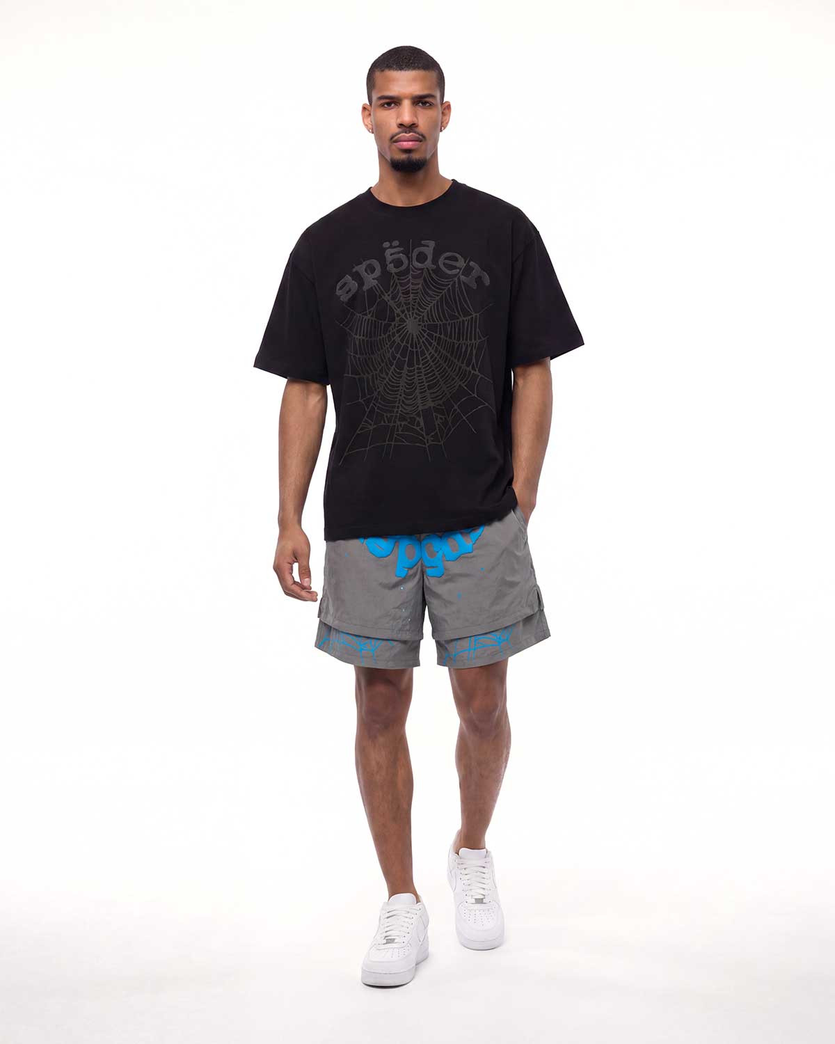 Sp5der OG Web Tee Phantom Black