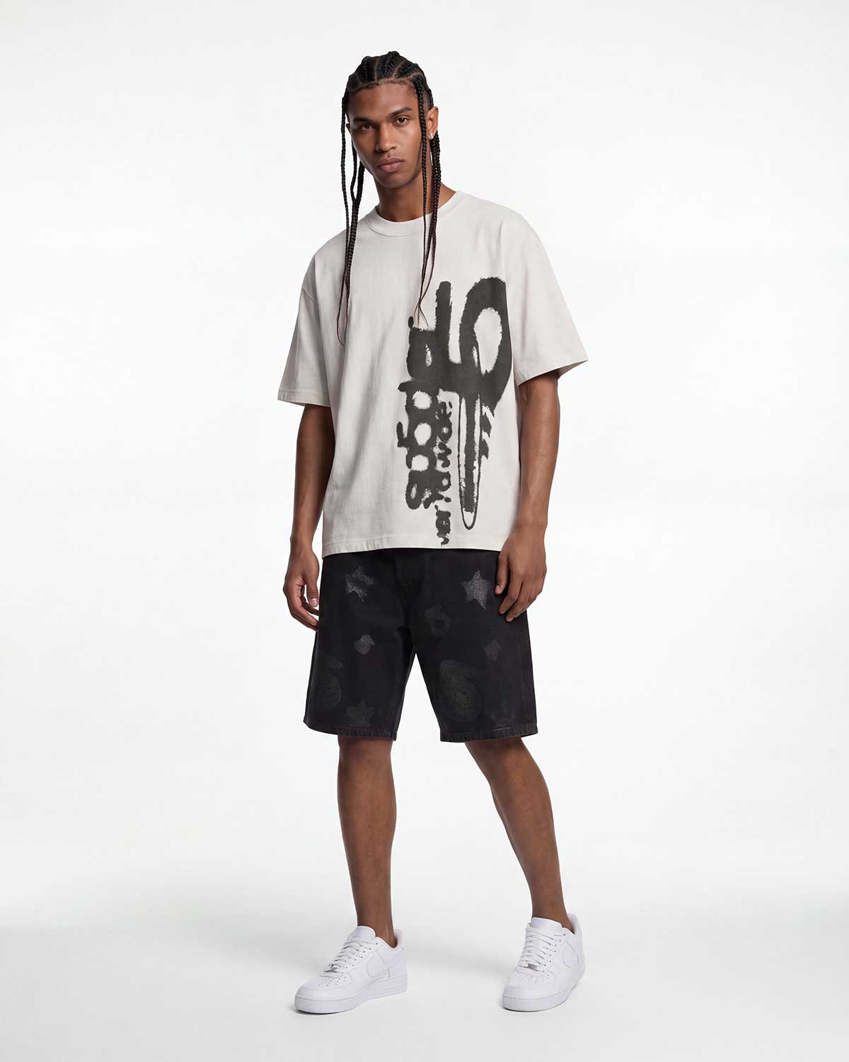 Sp5der Beluga Denim Short Black
