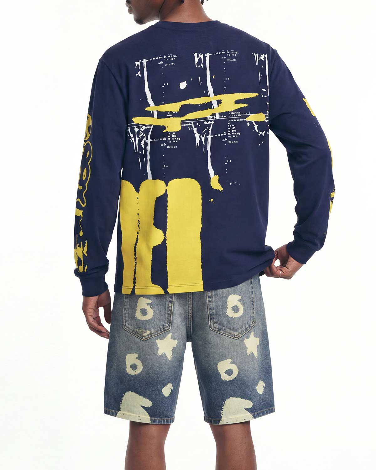 Sp5der Beluga Denim Short Indigo