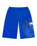 Sp5der Heavy Web Long Shorts Tory Blue